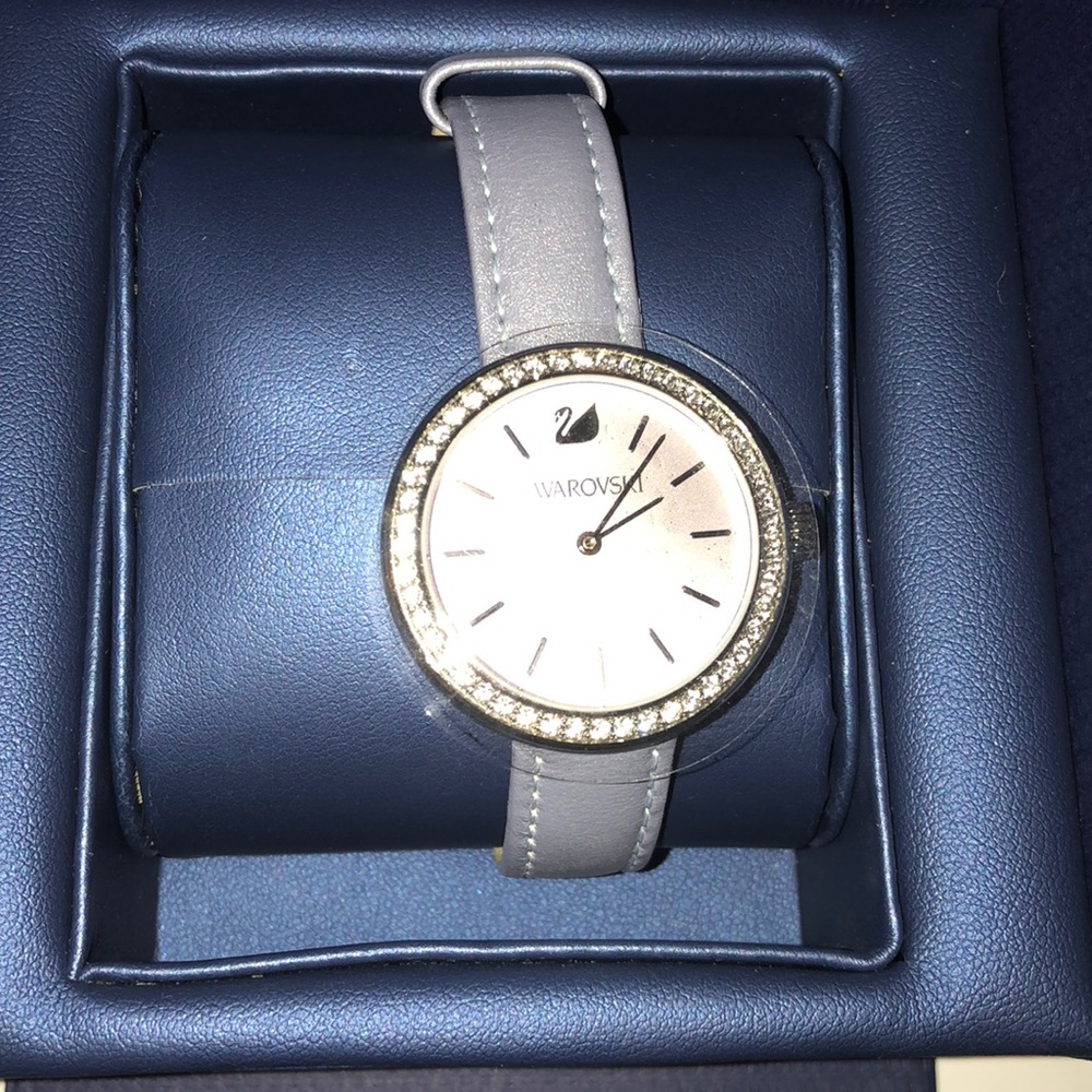 Swarovski, Lavender/Silver Tone Daytime Watch